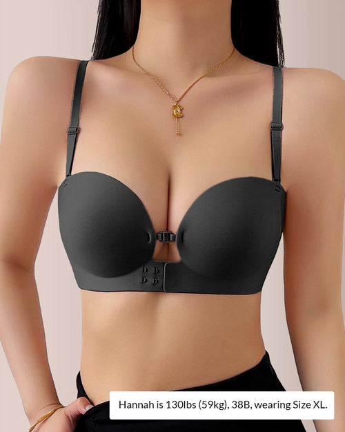 PureShape™ Front-Closure Strapless Push-Up Bra